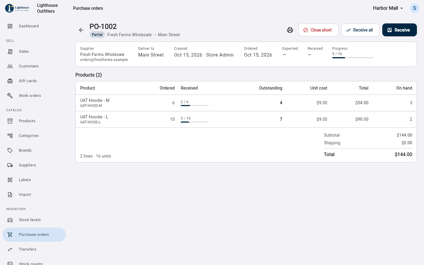 Purchase order