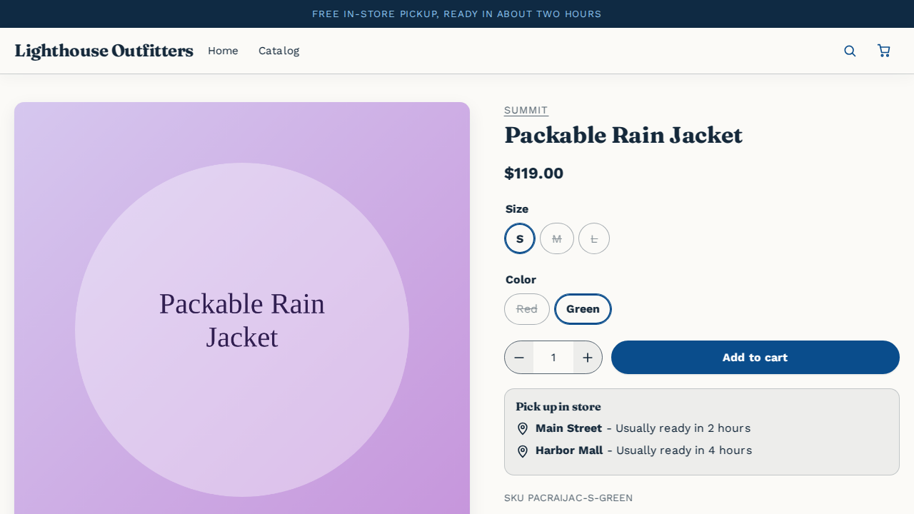 Product page